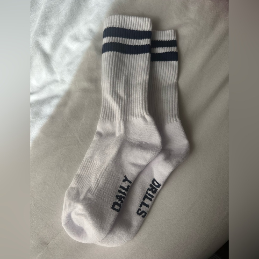 Navy/White Daily Drills Socks
